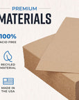 Chipboard Sheets 8.5" X 11" - 100 Sheets of 22 Point Chip Board for Crafts - This Kraft Board Is a Great Alternative to MDF Board and Cardboard Sheets