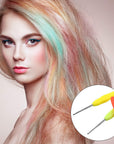 4 Pieces Hair Needles Crochet Hooks Precision Metal Needles Crochet Knitting Needles with Soft Handles, 1 Mm, 1.25 Mm, 1.5 Mm, 1.75 Mm, 4 Colors