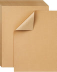 200 Pack Brown Craft Paper for DIY Projects, Classroom, Letter Size Kraft Paper Material Sheets, 130Gsm (8.5 X 11 In)