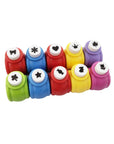 10 Pack Punch Craft Set, Colorful Crafts Hole Punch Shape, Hole Punch Shape Scrapbooking Supplies Shapes Hole Punch, Great for Crafting and Fun Projects