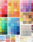 23110 Pcs Clay Beads Bracelet Making Kit, 144 Colors 7 Boxes Friendship Bracelet Beads Clay Bead Bracelet Kit Flat Heshi Beads for Jewelry Necklace Making DIY Crafts Gift