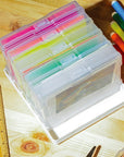 Transparent 4" X 6" Photo Storage Boxes - Photo Organizer Cases Photo Keeper Picture Storage Containers Box for Photos - 6 PACK (Clear)
