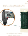 Floral Wire 38 Yards Paddle Wire 22 Gauge Florist Wire Wreath Wire for Wreath Making Craft Floral Flower Arrangements Garland
