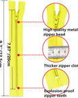 100 Pcs 9 Inch Nylon Coil Zippers Tailor Sewer Bulk for Sewing Crafts 25 Colors