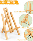 20 Pack 11.8"" Wooden Easel, Easel Stand for Painting, Tabletop Easel for Artist/Students/Beginners, Portable Canvas Photo Picture Sign Holder, EAS20-01