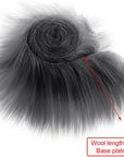 4PCS Faux Fur Ribbon Soft Christmas Fluffy DIY Craft Shaggy Synthetic Plush Patch Sewing Fur Cuts for Garland Party Decoration Furry Patch Ribbon for Winter Costume Gnome Beard Fur Ball Carpet Pet Pad