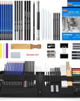 Sketching and Drawing Pencils Set, 37-Piece Professional Sketch Pencils Set in Zipper Carry Case, Drawing Kit Art Supplies with Graphite Charcoal Sticks Tool Sketch Book for Adults Kids