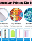 Diamond Mosaic Painting Kits for Adults Sunflower DIY Diamond Art Kit Hummingbird Full Drill round Diamond Dots Painting Gem Art Kit Beginners Home Wall Decor Gifts 12X12In