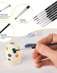 Tiny Detail Paint Brushes 30 Pcs Fine Paint Brushes Set with 3 Size
