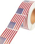 1000 Piece American Flag Sticker Roll - 2 X 3 in Adhesive Flag Decals for 4Th of July, Memorial Day, Election Day, Scrapbooking, Gift Wrapping, Party Favors, and Crafts, Patriotic Decorations