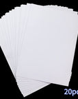 A4 Size 8.3X11.5 Inch Clear Double Sided Adhesive Tape Sheets, Super Strong Sticky Tape, DIY Art, Craft, Home Decorative Tape with White Liner (20)