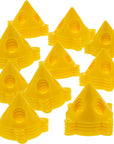Yellow Cone Canvas and Cabinet Door Risers - Acrylic and Epoxy Pouring Paint Canvas Support Stands (Pack of 20) Great to Get Your Canvas or Cabinet Doors Pyramid Triangle Risers