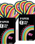 Paper Quilling Strips Set 1040 Strips 26 Colors (3/5/7/10Mmx38Cm,Pack of 4 Sets)