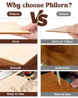 Basswood Sheets 12"X12"X 1/8", 12 Pack Plywood Sheets 3Mm with Smooth Surfaces for Laser Cutting Engraving, Unfinished Wood for Crafts, Wood Burning, Architectural Models, Staining
