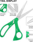 Scissors,  8" Multipurpose Heavy Duty Scissors, 12-Pack Ultra Sharp Scissors All Purpose Comfort-Grip Scissors for School Office Home Sewing Fabric Craft Supplies, Right/Left Handed.