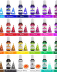 Alcohol Ink Set - 24 Vibrant Colors Alcohol-Based Ink for Resin Petri Dish Making, Epoxy Resin Painting - Concentrated Alcohol Paint Color Dye for Resin Art, Tumbler Making, Painting - 24 X 10Ml/.35Oz