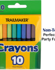 12 Pack Bulk Crayons | Washable Beeswax Bright Color Crayons Bulk Individual Packs, 10 per Box, 12 Boxes Bundle Art Set Crayons for Kids, Classrooms, Restaurants