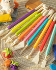 9PCS Clay Tools for Kids & Adult, Plastic Air Dry Clay Tools Kit, Double-Head Clay Sculpting Tools for Pottery, Polymer, Air Dry Clay, Modeling, Shaping, Cake Decoration