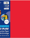 ® Construction Paper, 50% Recycled, 12" X 18", Festive Red, Pack of 50