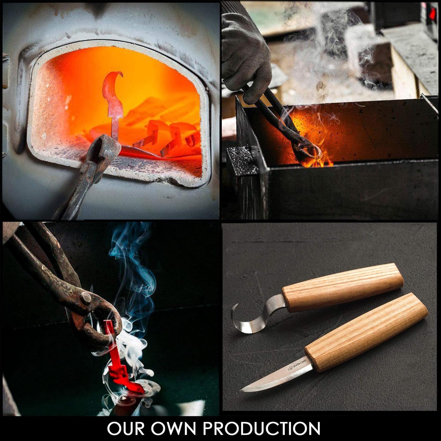 S01 Wood Spoon Carving Knives Set Spoon Making Tools Kit Whittling Knife Hook Knife Right-Handed Bowl Cup Kuksa for Beginners Woodworking Professional Wood Carving Kit