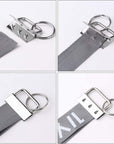 50 Sets Key Fob Hardware Key Fob Keychain Wristlet with Split Ring 1.25 Inch