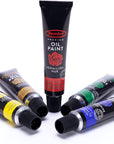 Premium Oil Paint - Set 12 Colors, Maximum Strength Pigmented Oil Paints for Professionals, Students,