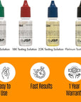 Gold Silver Jewelry Tester Appraisal Kit 10K 14K 18K 22K 24K Platinum Palladium Test Precious Metals 999 925 Scrap