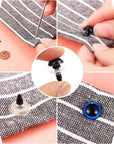 600Pcs Plastic Colored Safety Eyes and Noses for Amigurumi, 6Mm~14Mm