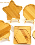 6Pcs Wooden Mosaic Base, Various Shapes Substrates for Mosaic Crafts DIY Mosaic Tiles Coaster Base…