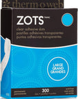 Thermoweb Zots Clear Adhesive Dots, Small, 3/16" Diameter X 1/64" Think, 300 Count