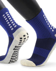 3 Pair Sport Socks Anti Slip W/ Grip Soccer Men Football Basketball Sock Premium
