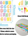 10 Sheets Colorful Letter Stickers for Kids 890 Alphabet Stickers Waterproof Water Bottle Vinyl Letter Sticker Scrapbook ABC Stickers for DIY Crafts, Card Wrapping, Handmade Labels, Name Stickers
