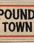 Ticket to Pound Town Patch - Iron On/Sew on - Fully Embroidered, Beige Color - Funny Morale, Tactical, Military Patch - Perfect for Your Tactical Military Army Gear, Backpack, Cap, Vest