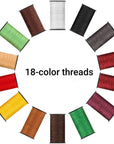 104 Pcs Premium Sewing Kit, Portable Needle and Thread Kit for Beginners, Travelers and Adults, DIY Sewing Supplies with 18 Color Threads, 24 Needles, Seam Ripper, Scissors, Thimble Etc