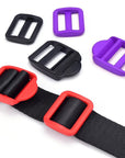 12 Pcs Ladder Slider Buckles+12 Pcs Tri Glide Slider for Backpack Strap Clips, Plastic Clips for Straps Adjuster, Backpack Clips for 1 Inch Webbing Strap.