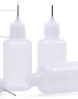 10 Pieces Precision Needle Tip Glue Bottle Applicator 1 Ounce/ 30 Ml Empty Applicator Glue Oiler Squeeze Bottle for Paper Quilling DIY Craft