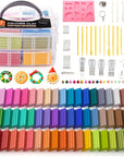 Oven-Bake Modeling Clay Kit - 50 Colors with 19 Tools, 10 Accessories - Non-Toxic, Non-Sticky - Ideal DIY Art Craft Gift for Kids & Adults