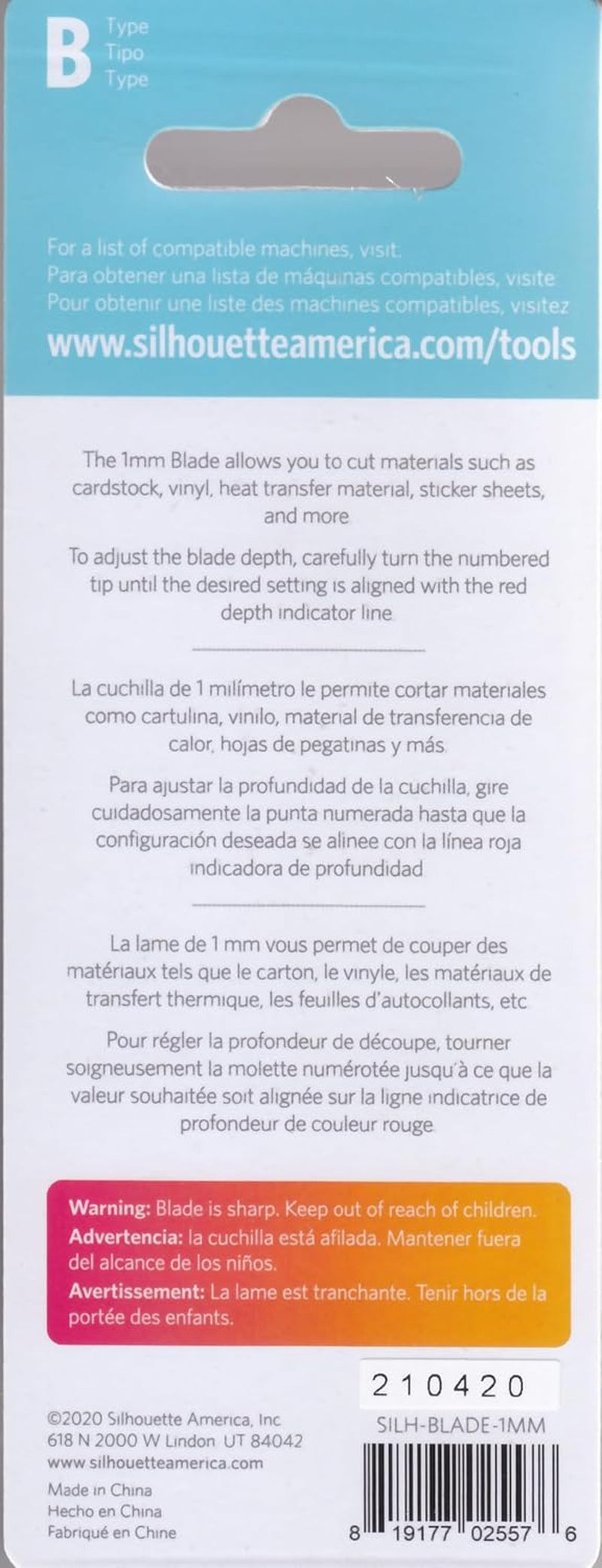 Manual Adjust Models, 1Mm, Premium Blade for Cameo 4-5 and Portrait 3-4