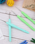 4 Pieces Dreadlock Crochet Hooks Tool 0.5Mm 0.75Mm Dreadlock Crochet Needle Tools for Braid Hair Weaving Locs Craft