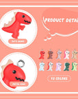 100 Pieces Dinosaur Charms for Jewelry Making, Cute Resin Dinosaur Pendants Charms for Girls Kids Earring Bracelet Necklace DIY Crafting, 10 Colors (Lovely Style)
