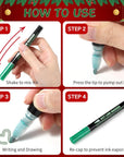 Super Squiggles Outline Markers-24 Colors Super Squiggles Markers,Outline Markers Double Line Pen,Outline Markers Self-Outline Metallic Markers