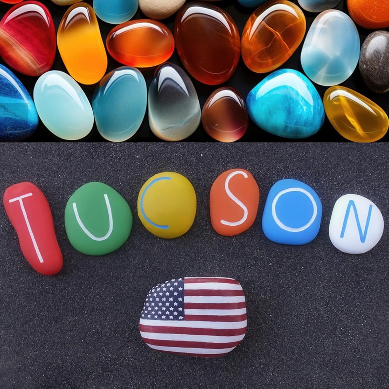 Pebbles Molds, 3D Pebbles Stone Silicone Molds for Baking French Dessert Mousse Cake or Candle Soap Plaster Concrete Art Paint Rocks Gift