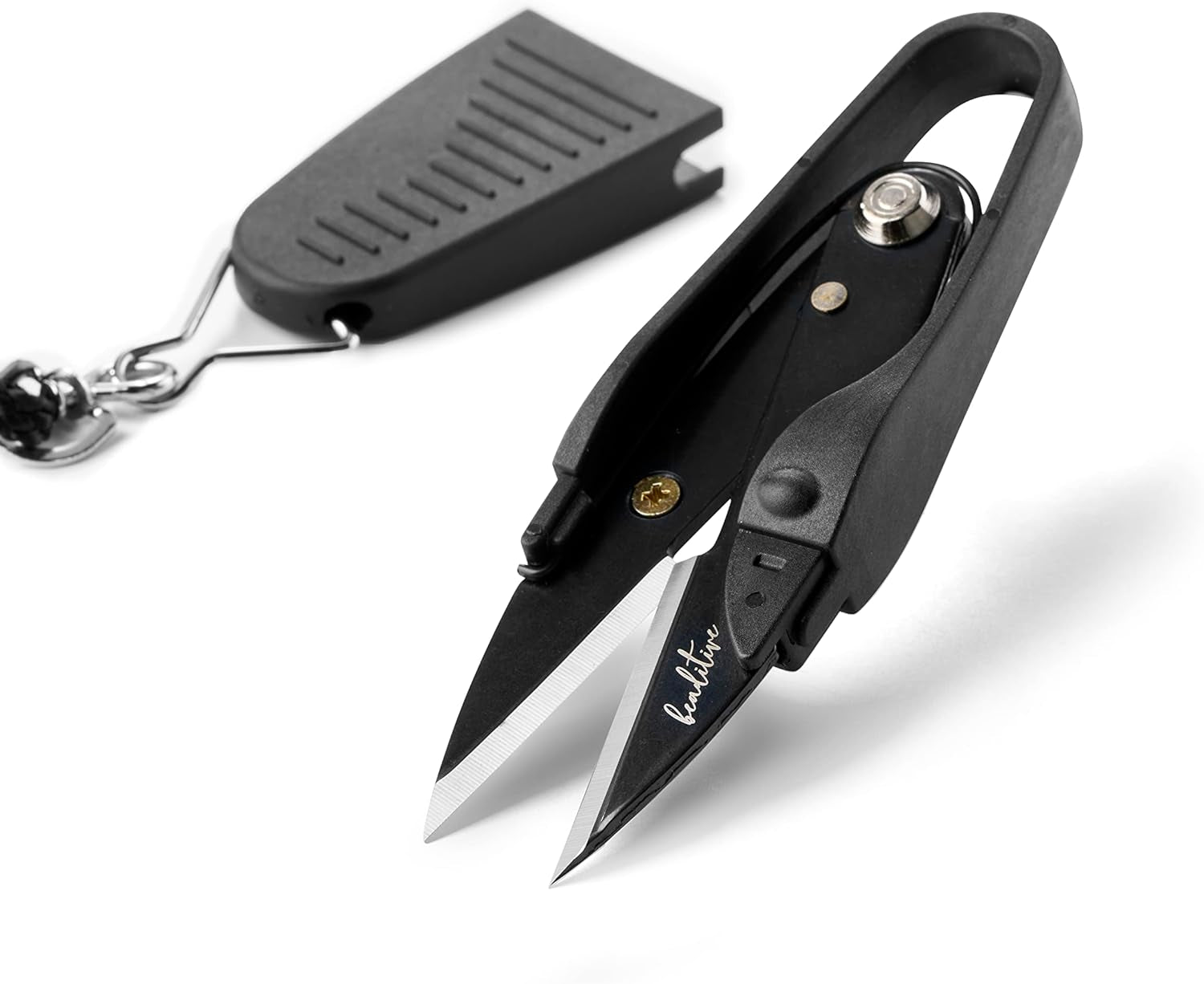 Premium Thread Snips - Thread, Yarn, Embroidery Snipper for Sewing, Quilting, Knitting, Jewelry Making - High-Carbon Steel Blades with Protective Cap and Lanyard