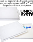 Sta-Wet Handy Palette Bundled Set, 8.5In X 7In Airtight Wet Palette, Keep Wet Paint Fresh Days + 30 Sta-Wet Acrylic Paper Refills + 1 Sta-Wet Sponge Refill + NOIS Dry Wipes Pack