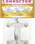 - Quilt Ruler Connector/Handle for Regular Acrylic Rulers - Made of Virtually Unbreakable Polycarbonate - Left-Handed Friendly - Premium Suction Cups & Built-In Handle