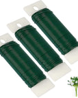 Green Floral Wire,Christmas Wire Wreath Wire 3 Pack 118 Yards 22 Gauge Flexible Paddle Wire Florist Wire Green Wire for Crafts,Christmas Wreaths Tree,Garland and Floral Flower Arrangements