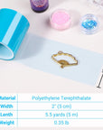 Resin Tapes for Jewelry, Seamless Sticky Paper Tape for Epoxy Resin Molding, Traceless Tape for Arts & Crafts, Making River Tables, Jewelry Metal Hollow Frame Bezels, Pendant - 4Rolls - 65Ft