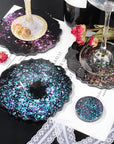 Chameleon Chunky Flakes, Resin Supplies-8 Color Intense Colorshift Pigment Powder for Resin Crafts/Tumblers, Chrome Powder Iridescent Eyeshadow Flakes for Nail Art/Paints/Soap Making