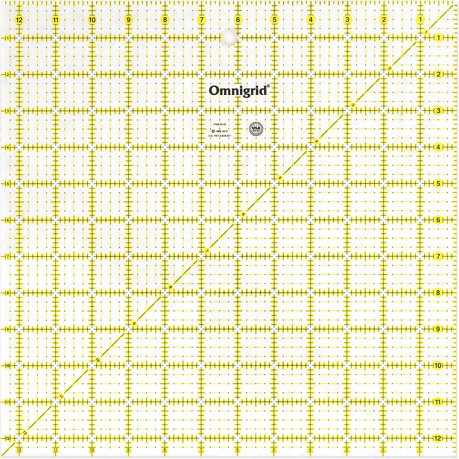 R125 Quilter'S Square, 12-1/2 X 12-1/2-Inch