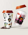12Pcs UV DTF Cup Wrap Transfer for Glass Halloween,Terror UV DTF Transfers Stickers Decals Rub on Transfers Cup Stickers for Crafts No Heat Needed Ready to Apply UV DTF Cup Wrap Transfer